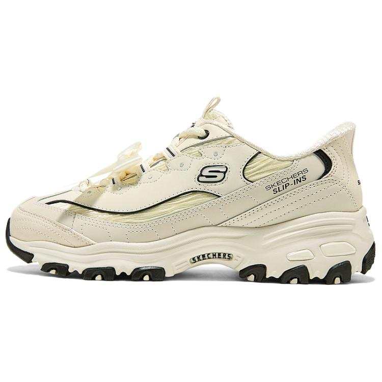 Skechers Slip Ins Abrasion Resistant, Breathable, And Lightweight Support Low top Chunky Sneakers Women's Beige
