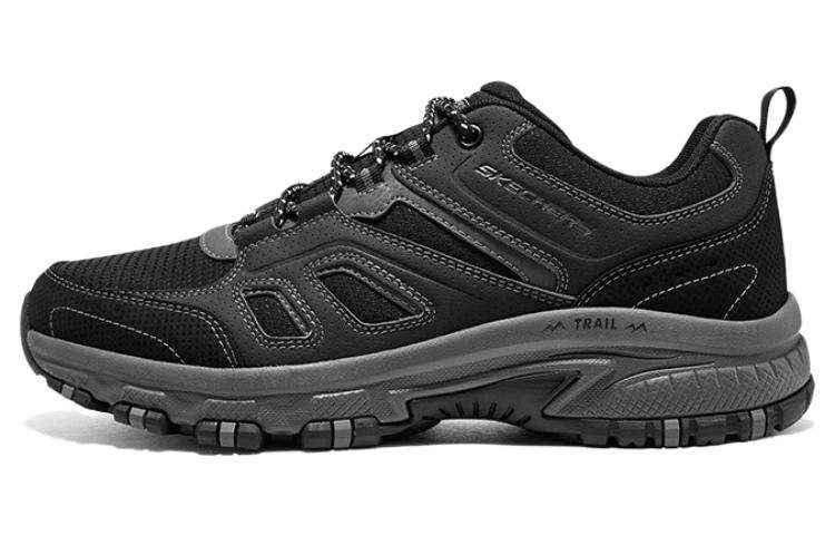 Skechers Hillcrest Cyan Mountain Cushioning Low top Outdoor Shoes Men's Black