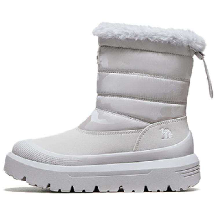 CAMEL Snow Puff Thermal Slip Resistant Fleece Lined Outdoor Short Mid Calf Snow Boots Women's