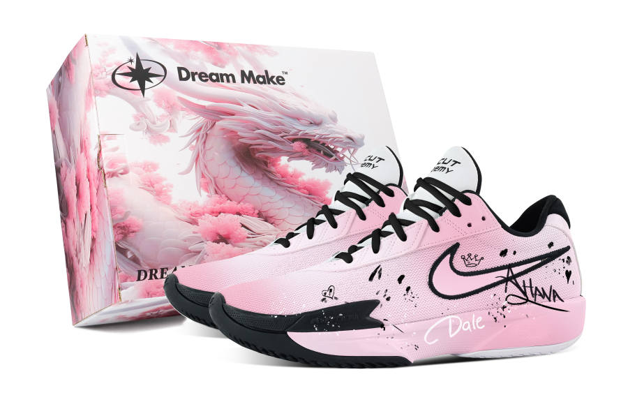 Nike Nike Air Zoom G.T. Cut Academy Heartbeat Moment Pink Gift Box Abrasion Resistant Low top Basketball Shoes Men's Pink