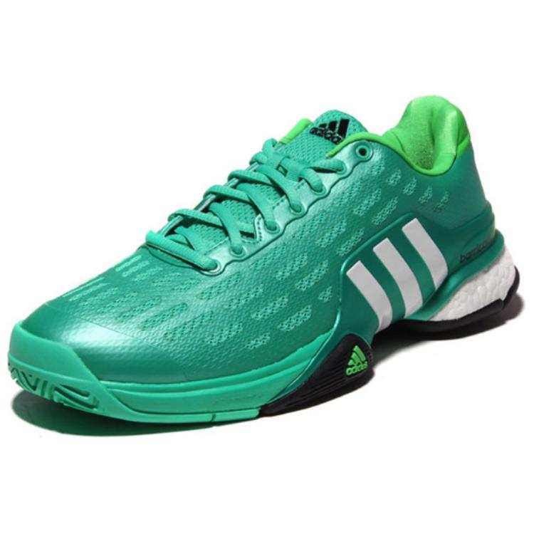 Adidas Adidas Barricade Slip Resistant Abrasion Resistant Low top Tennis Shoes Men's Green