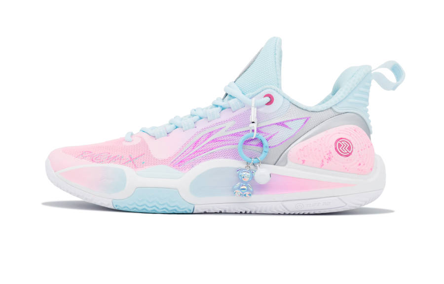 Li-Ning Li Ning Speed 9 Basketball Shoes Men's Low Top Pink/Blue