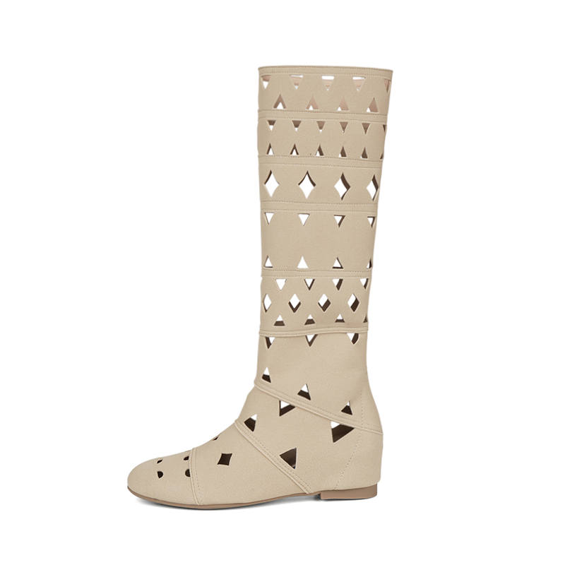 WALIBU Knee high Boots Women's Apricot