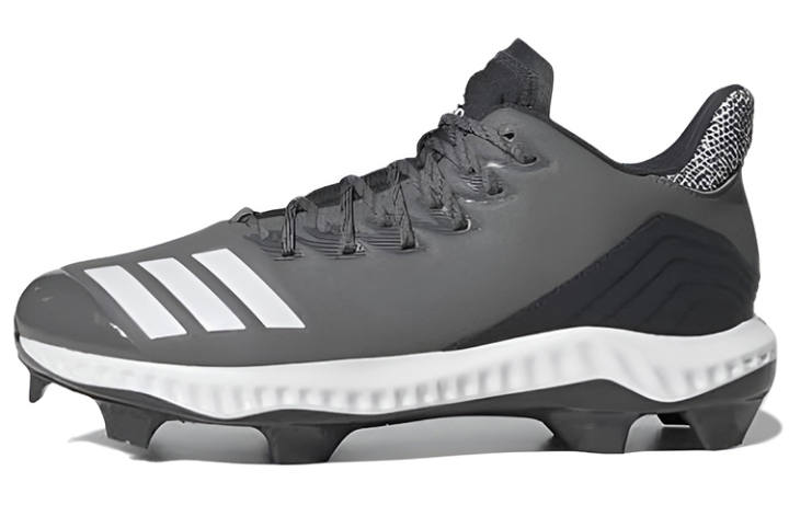 Adidas Adidas Icon Bounce Comfortable Abrasion Resistant Mid top Training Shoes Gray White