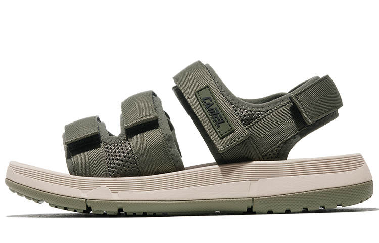 CAMEL Beach Sandals Men's Black/Light Brown/Charcoal Gray/Army Green