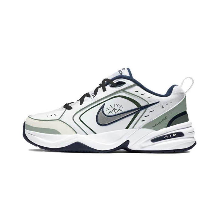 Nike Nike Air Monarch 4 Chunky Sneakers Unisex Low Top White/Green/Beige