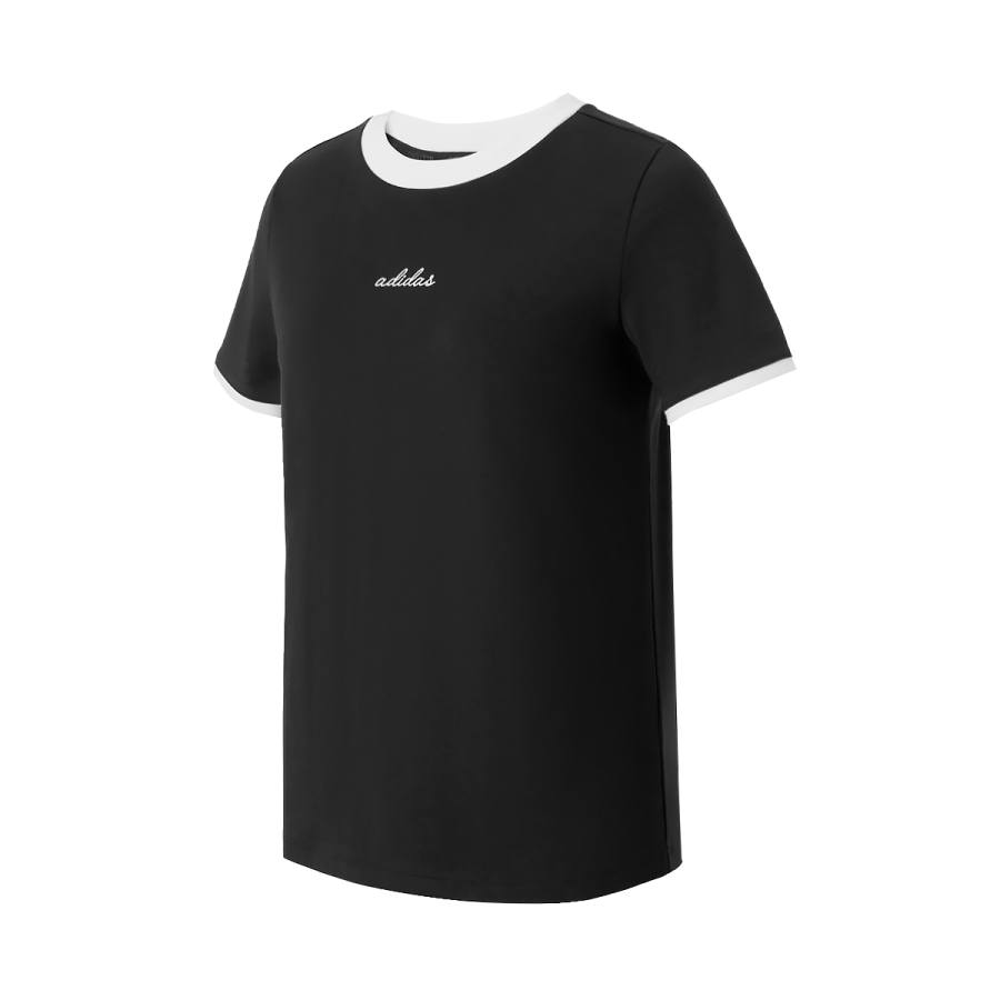 Adidas Adidas T Shirts Women's Black Crew Neck Moderate