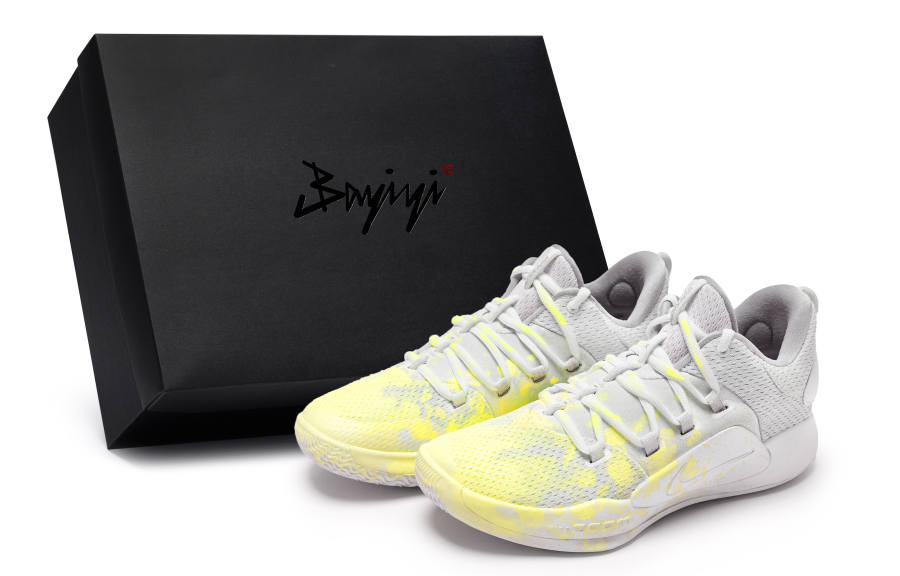 Nike Nike Hyperdunk 10 811 Manufacturing, Pink Neon Ink Yellow Low top Basketball Shoes Men's White Yellow