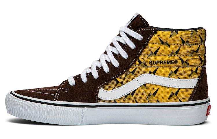 Vans Sk8 Supreme x Sk8 Vans-Hi Pro 'Diamond Plate Brown'