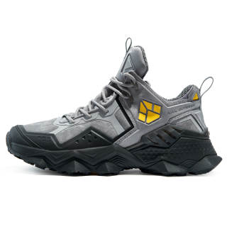 RAX Waterproof Cushioning Slip Resistant Abrasion Resistant Low top Mountaineering Shoes Men's Gray