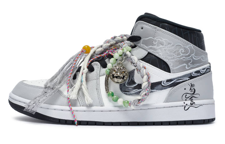 Jordan Jordan Air Jordan 1 811 Manufacturing, Poetry Collection, 'The Free And Easy Wandering' Chinese Style Mid top