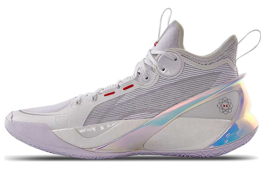 Li-Ning Li Ning SONIC 10 Ultra Slip Resistant, Abrasion Resistant, Breathable Mid top Basketball Shoes Men's White