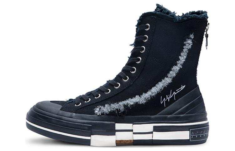 XVESSEL x Yohji Yamamoto High top Skateboard Shoes Unisex Black