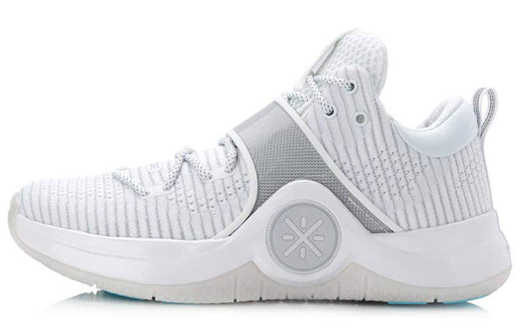 Li-Ning Li Ning WOW 6 White Hot Low top Basketball Shoes Men's Pure White