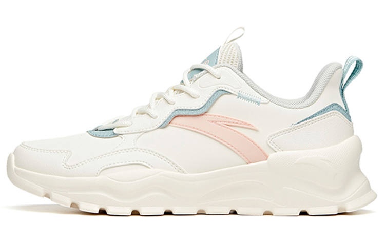 Anta Variety Training Collection Cushioning Slip Resistant Low top Training Shoes Women's White Blue Pink