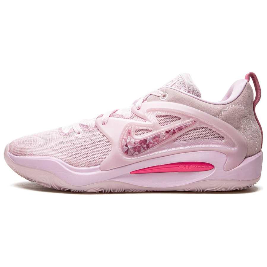 Nike Nike KD 15 Cushioning Slip Resistant Abrasion Resistant Lightweight Rebound Low top Basketball Shoes Men's Pink