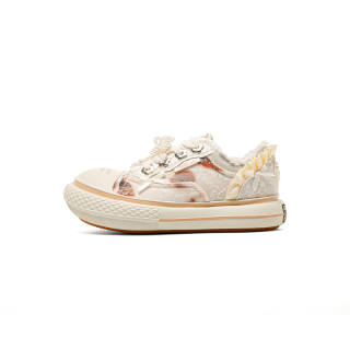 OLD ORDER Slip Resistant And Abrasion Resistant Coverage Low top Canvas Shoes Unisex White