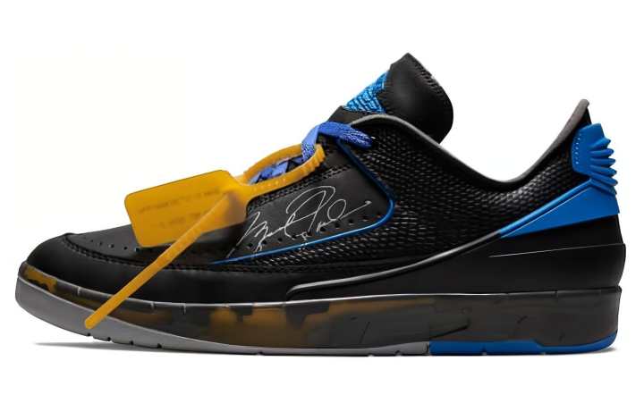 Jordan OFF-WHITE X Jordan Air Jordan 2 Retro Low Black And Varsity Royal