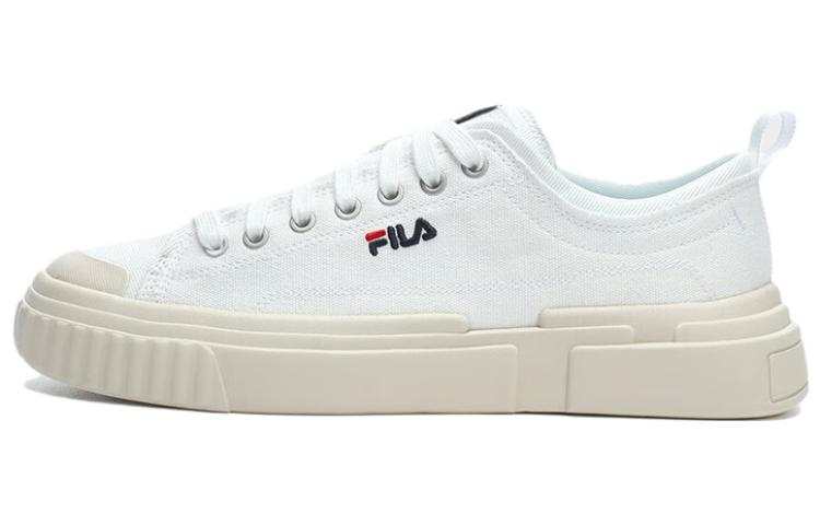 FILA Loop Abrasion Resistant Lightweight Cushioning Low top Canvas Shoes Men's Sail White