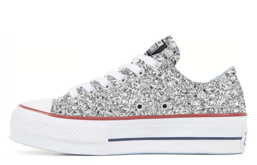 Converse Chuck Taylor All Star Chiara Ferragni x Chuck Taylor All Star Wmns Converse Lift Ox 'Silver Red' Women's