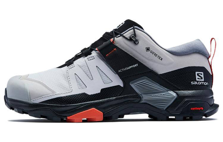 SALOMON X Ultra 4 Comfortable Cushioning Abrasion Resistant Breathable Low top Outdoor Shoes Women's Alloy Gray