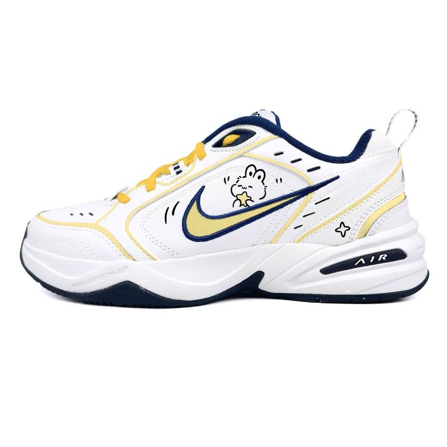 Nike Nike Air Monarch 4 Steam Rose, Wish Bunny Abrasion Resistant Low top Chunky Sneakers Unisex Yellow White