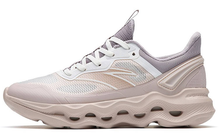 ANTA Training Shoes Women's Low Top Lotus Gray/Ivory White/Magic Carpet Gray