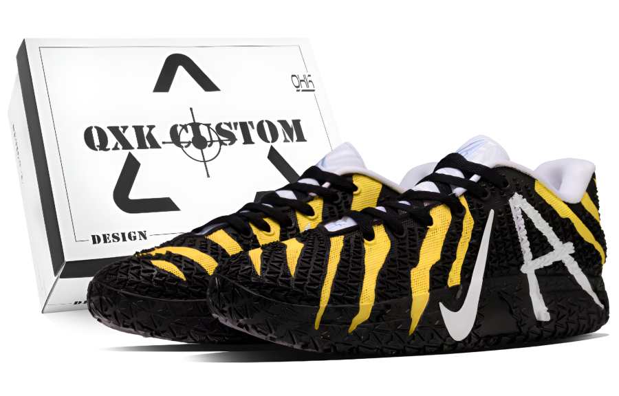 Nike Nike Ja Morant 3 Black And Yellow Paw Prints, Box Synthetic Leather Abrasion Resistant Low top Basketball Shoes Unisex