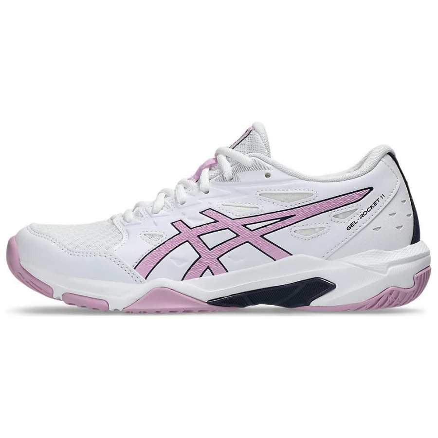 ASICS Gel Rocket 11 Soft And Comfortable Low top Training Shoes Women's White