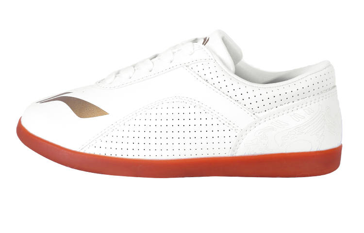 Li-Ning Li Ning Tai Chi Slip Resistant, Abrasion Resistant, Breathable Low top Training Shoes Unisex White Yellow