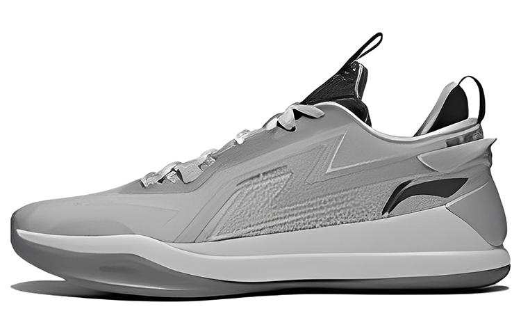 Li-Ning Li Ning Flash 2.0 Abrasion Resistant Slip Resistant Cushioning Low top Performance Basketball Shoes Men's Smoke Gray