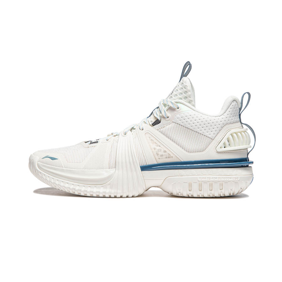 Li-Ning Li Ning Storm 2024 Cushioning Breathable Lightweight Rebound Low top Basketball Shoes Men's Ivory