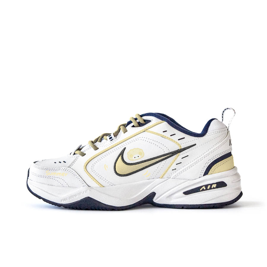 Nike Nike Air Monarch 4 Slip Resistant Abrasion Resistant Low top Chunky Sneakers Unisex White