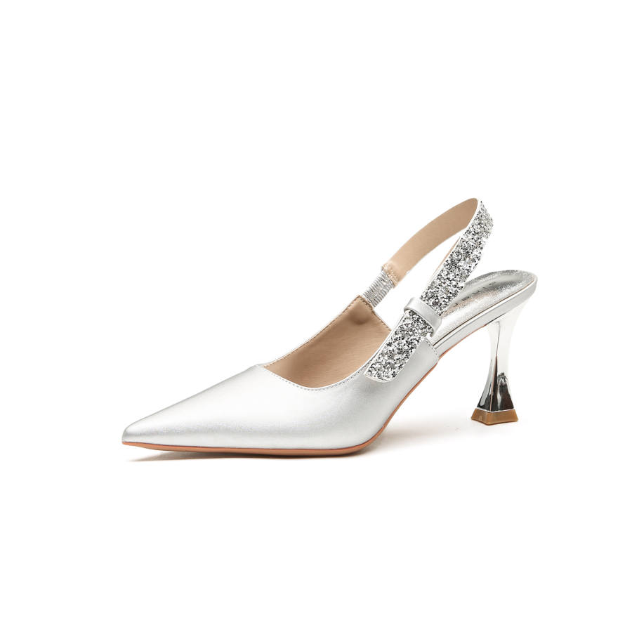 WALIBU Flared Heel High Heels 7.5cm Women's