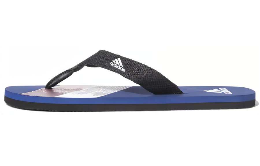 Adidas Adidas Stabile Rubber Sole Quick Dry Slide Slippers Men's Black Blue