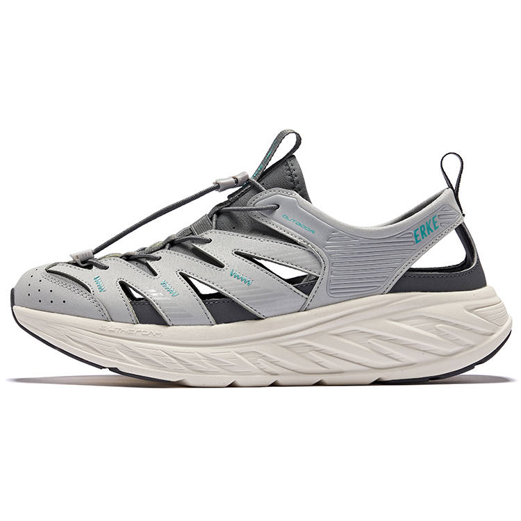Erke Green Creek River Trekking Shoes Men's Gray
