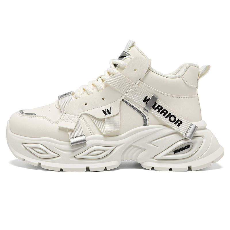 Warrior Abrasion Resistant Height Increasing Abrasion Resistant Height Increasing High top Chunky Sneakers Unisex