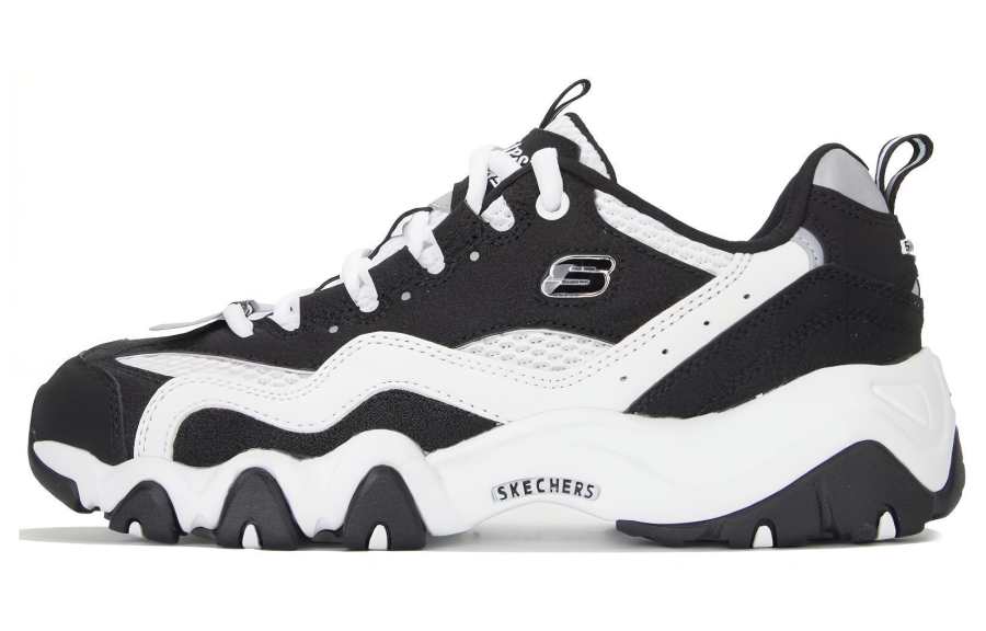 Skechers Sport D'Lites 2.0 Shoes 'Black White' Women's