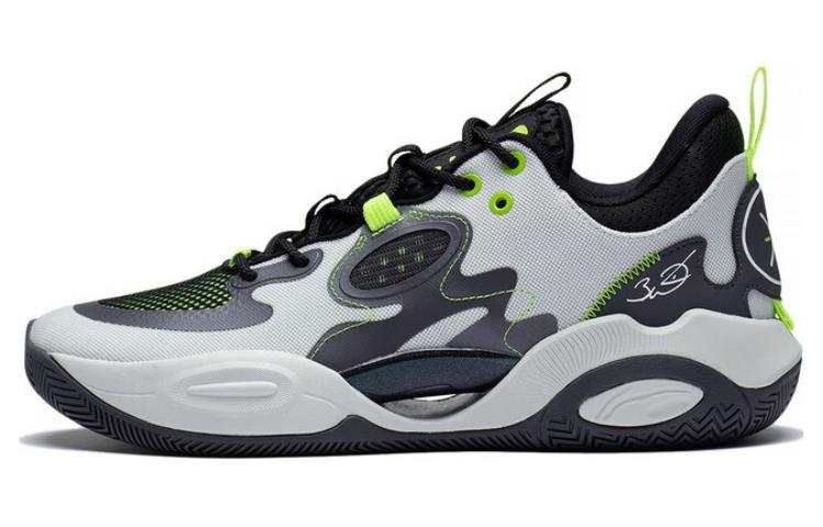 Li-Ning Li Ning Wade All Day 7 Wade ALLDAY Abrasion Resistant Breathable Low top Basketball Shoes Men's Gray