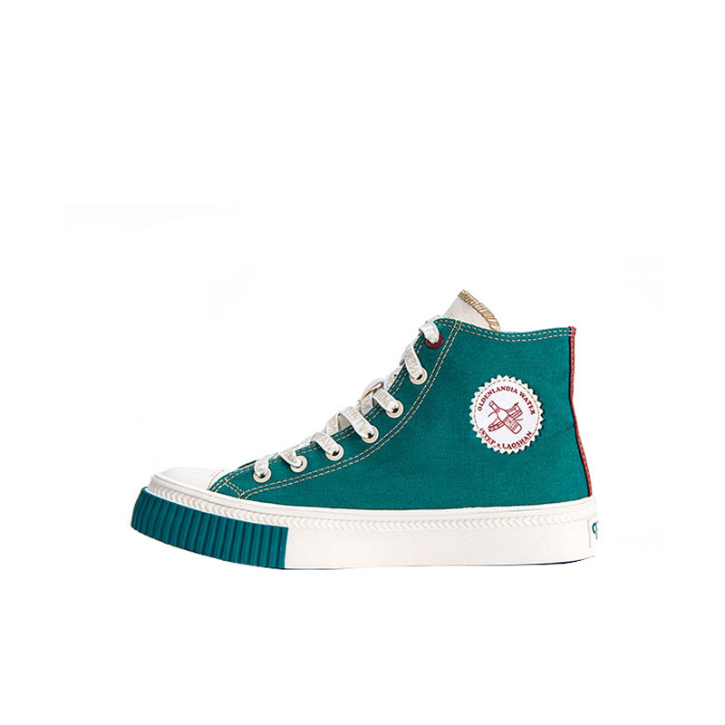 ISTEP Slip Resistant Abrasion Resistant Slip Resistant Abrasion Resistant High top Canvas Shoes Women's Green