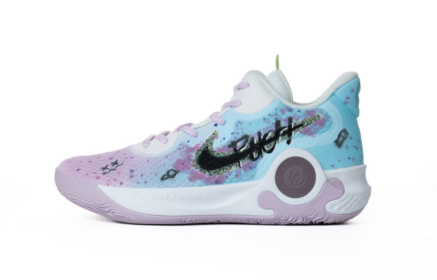 Nike Nike KD Trey 5 IX Breast Cancer Charity Collection Fabric Mid top Basketball Shoes Unisex White Pink Fashion Versatile