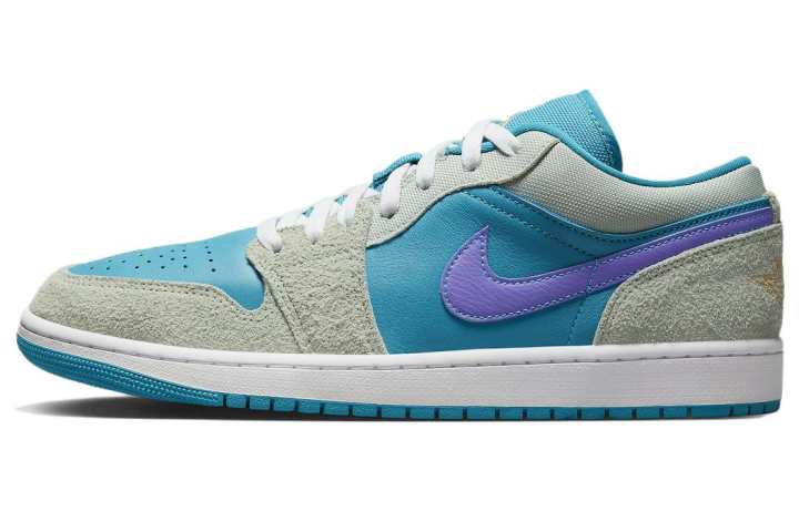 Jordan Jordan Air Jordan 1 Low 'Aquatone' Slip Resistant, Abrasion Resistant, Breathable