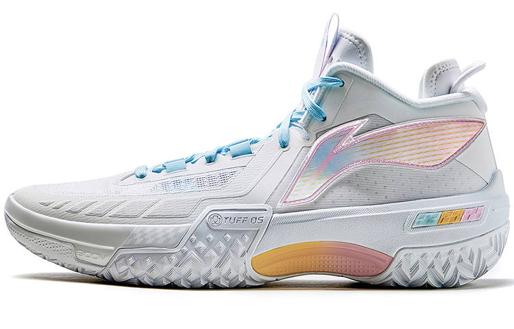 Li-Ning Li Ning Jie Ao Cushioning Slip Resistant Abrasion Resistant Rebound Grip Mid top Outdoor Basketball Shoes Men's