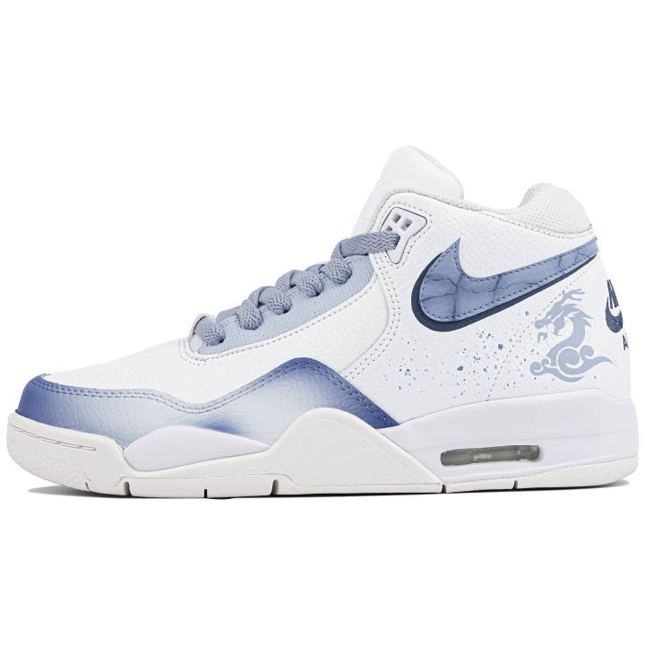 Nike Nike Flight Legacy Mid top Vintage Basketball Shoes Unisex Blue White