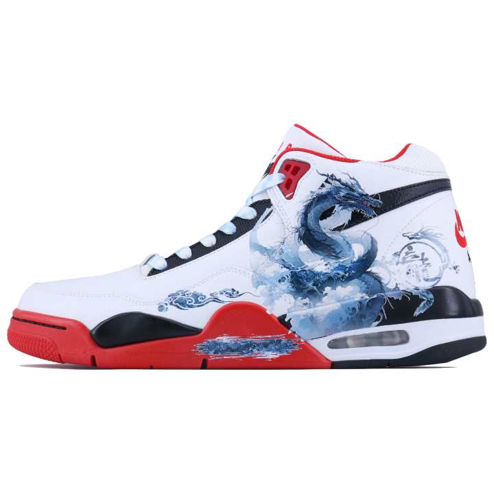Nike Nike Flight Legacy Soaring Cloud Abrasion Resistant Mid top Vintage Basketball Shoes Unisex