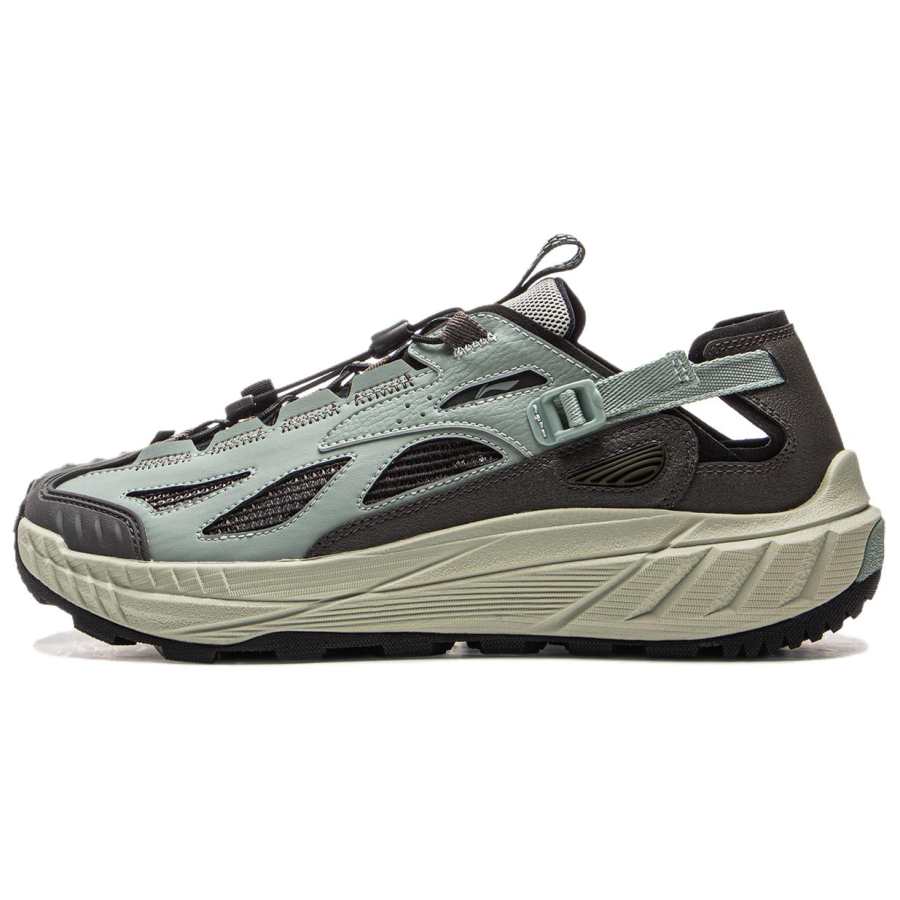 Li-Ning Li Ning Outdoor CF Tracing Breathable And Wear resistant River Trekking Shoes Men's Gray Green