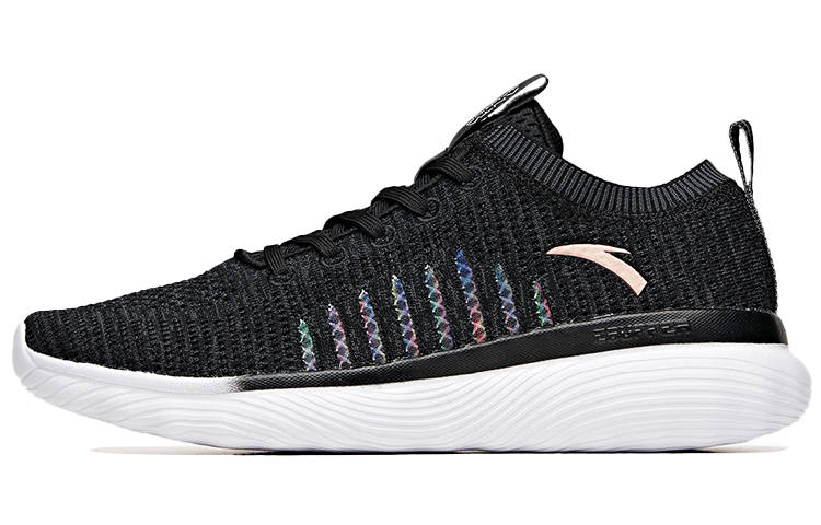 ANTA Training Shoes Women's Low Top Black/Carbon Gray/Rose Gold
