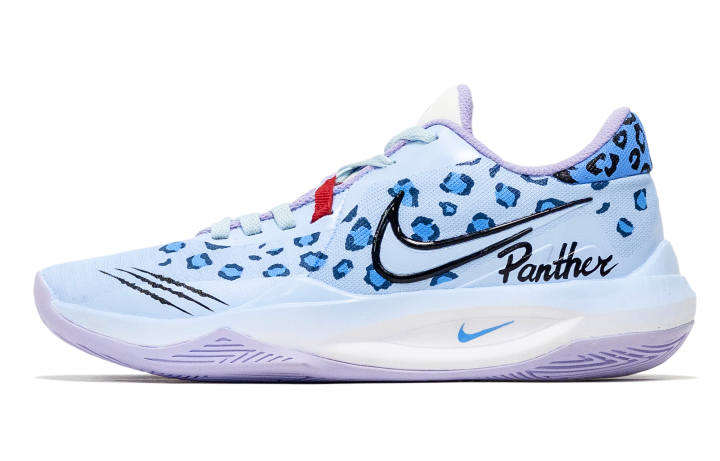 Nike Nike Precision 6 Cushioning Abrasion Resistant Cushioning, Wear Resistant Low top Basketball Shoes Men's Light Blue