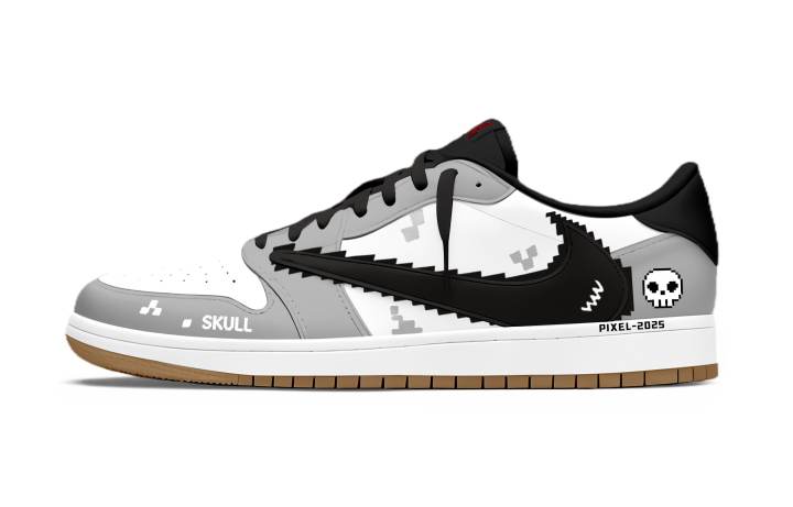 Jordan Travis Scott x Jordan Air Jordan 1 Skeleton Raider Hook Abrasion Resistant Breathable Abrasion Resistant Breathable