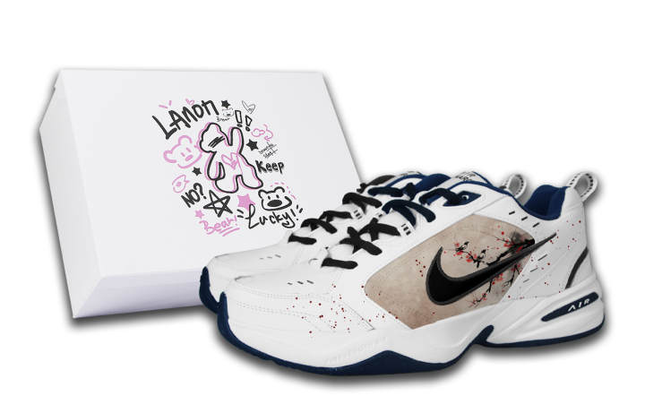 Nike Nike Air Monarch 4 Low top Chunky Sneakers Unisex Black White